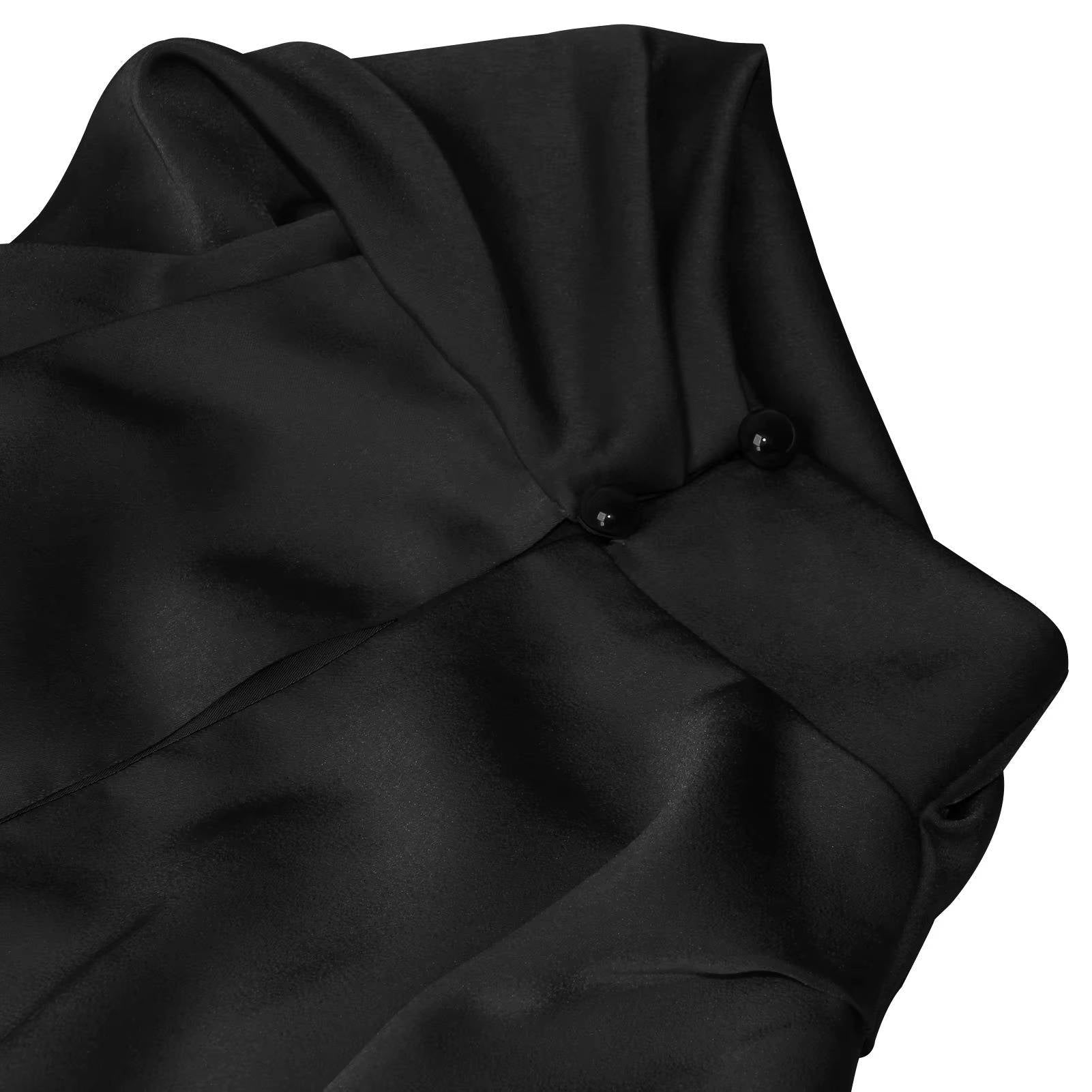 Women's Halter Satin Mini Dress