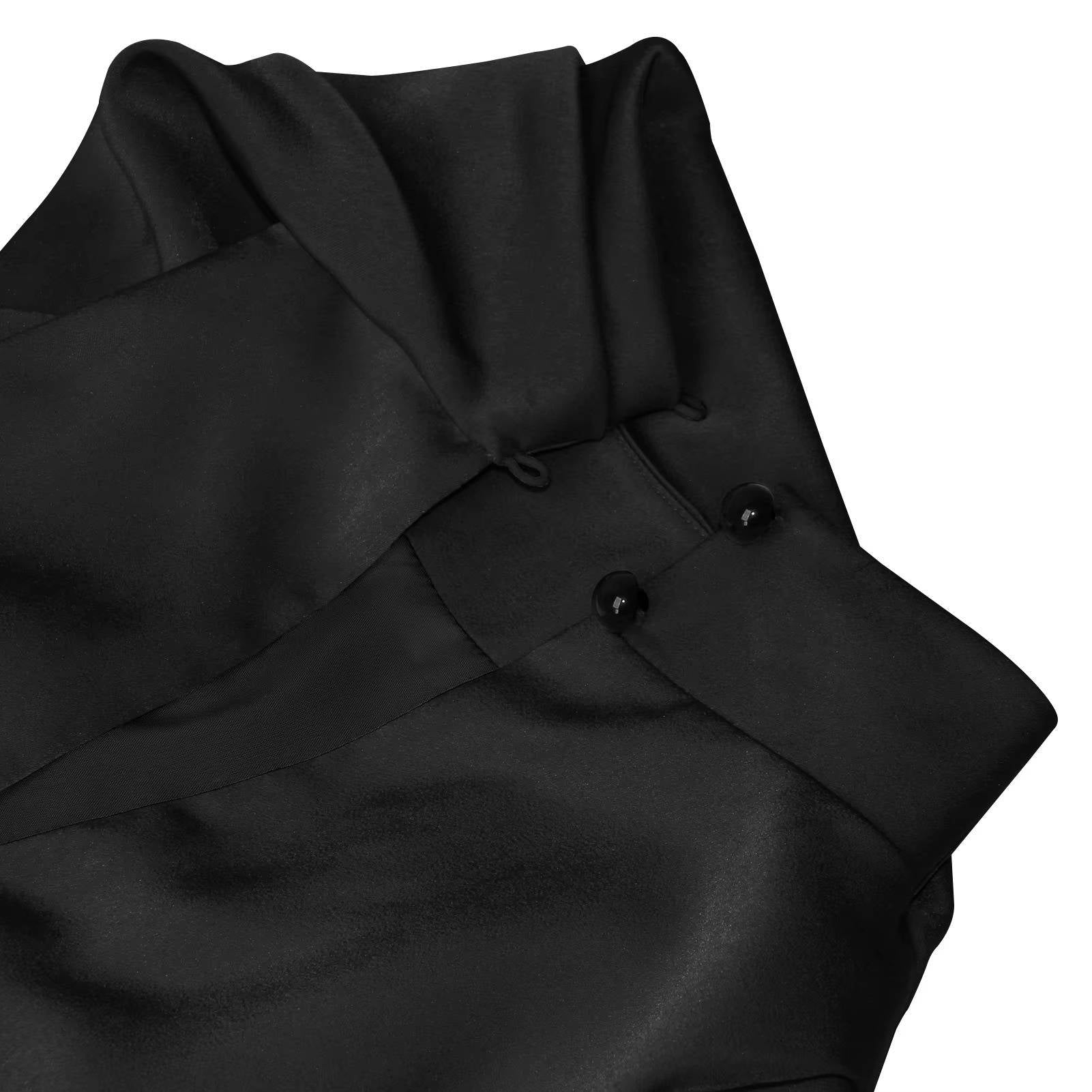 Women's Halter Satin Mini Dress