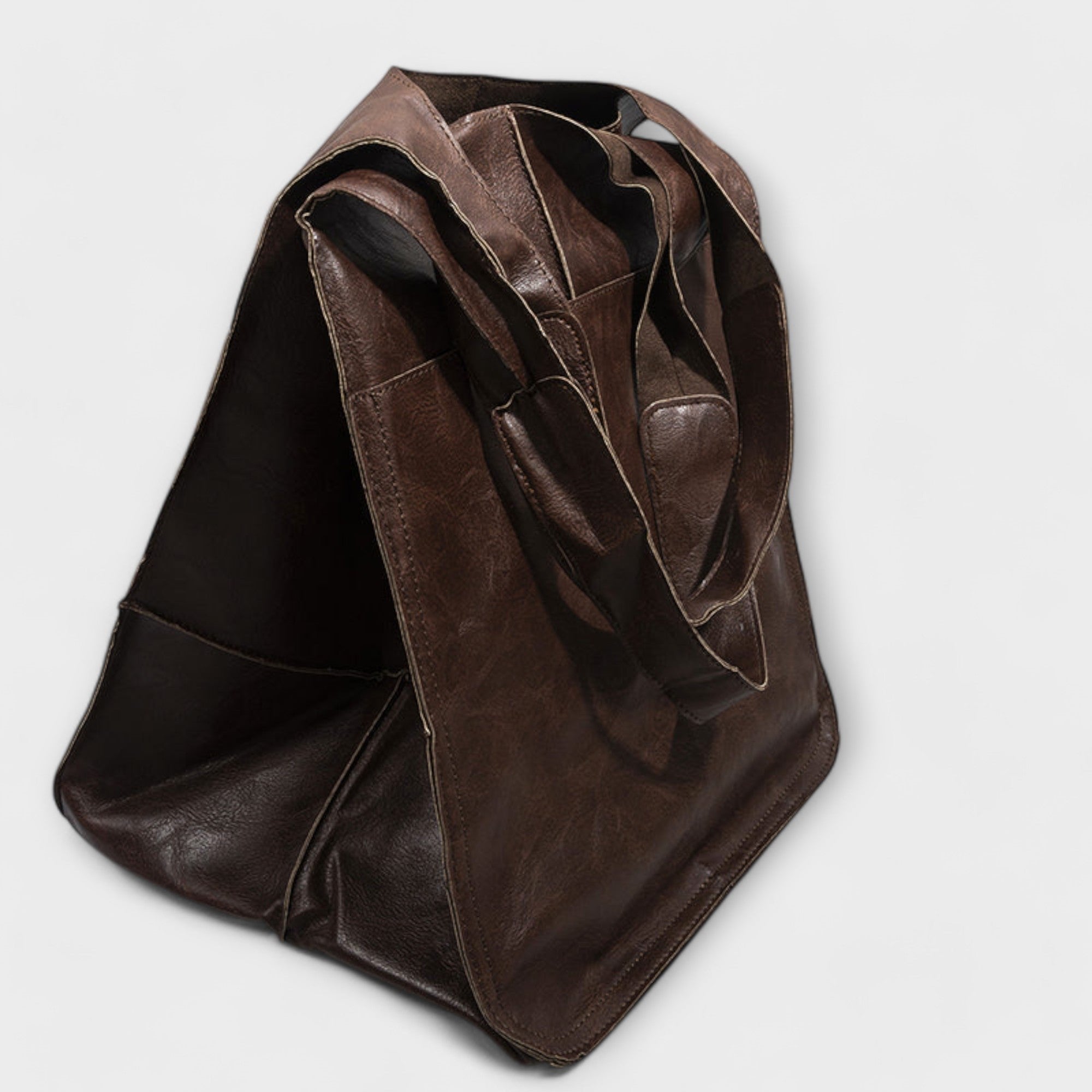 Women's Oversized Faux Leather Hobo Bag