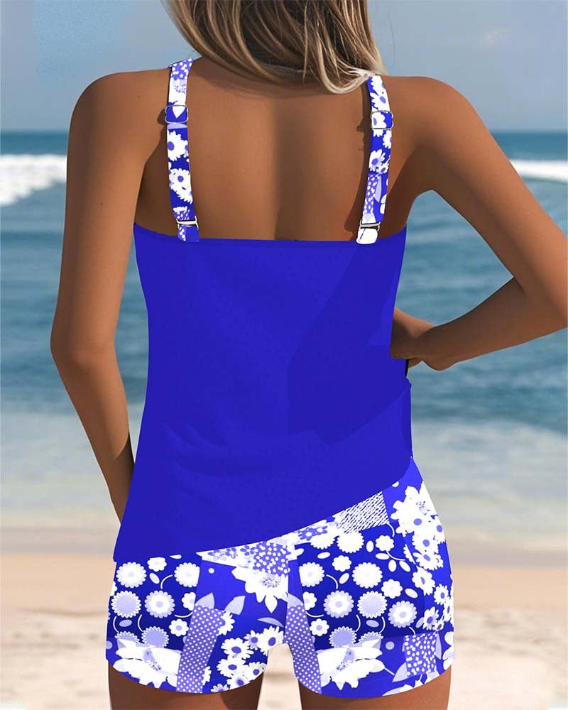 Women's Floral Tankini Set