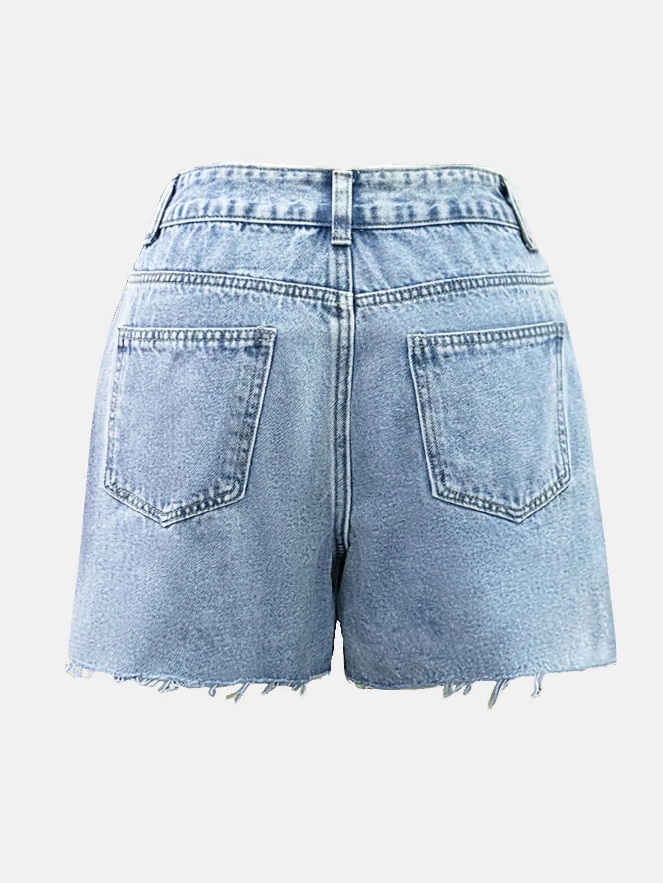 Women's High-Waisted Denim Shorts