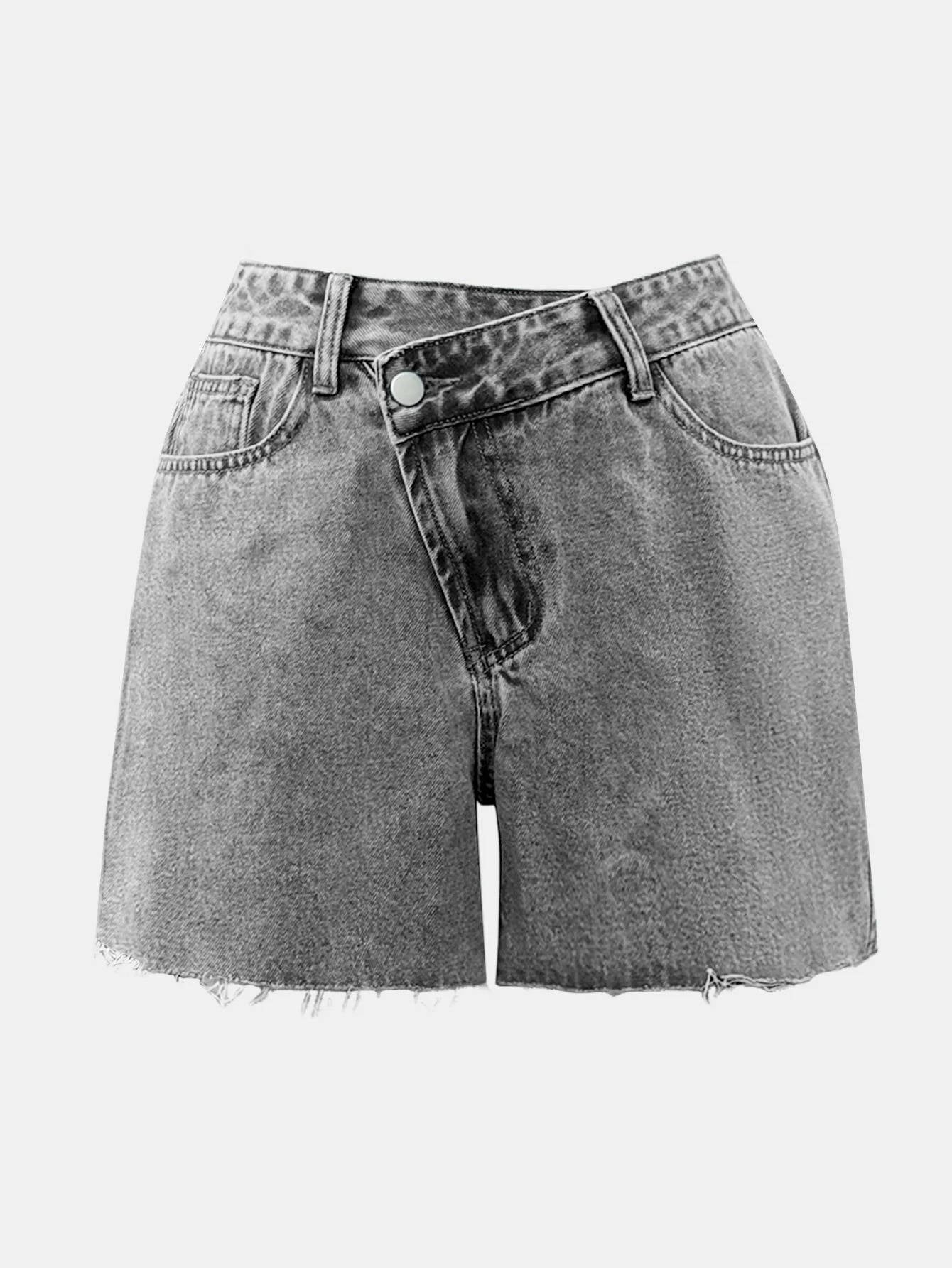 Women's High-Waisted Denim Shorts