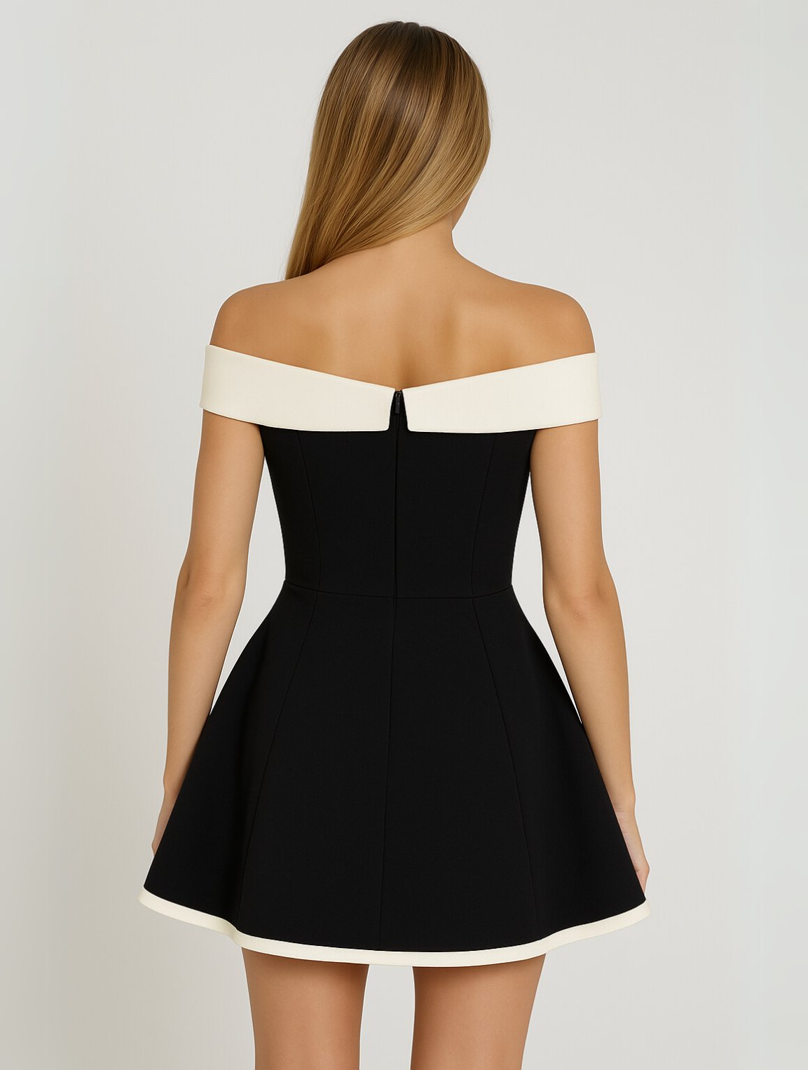 Women's Off-Shoulder Cocktail Mini Dress