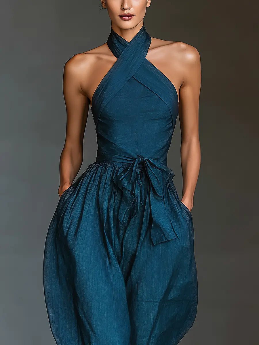 Women's Halter Maxi Dress