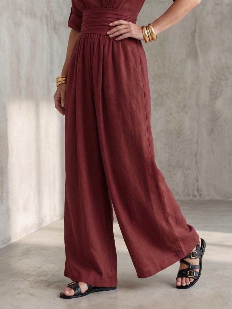 Women's V-Neck Maxi Wrap Dress