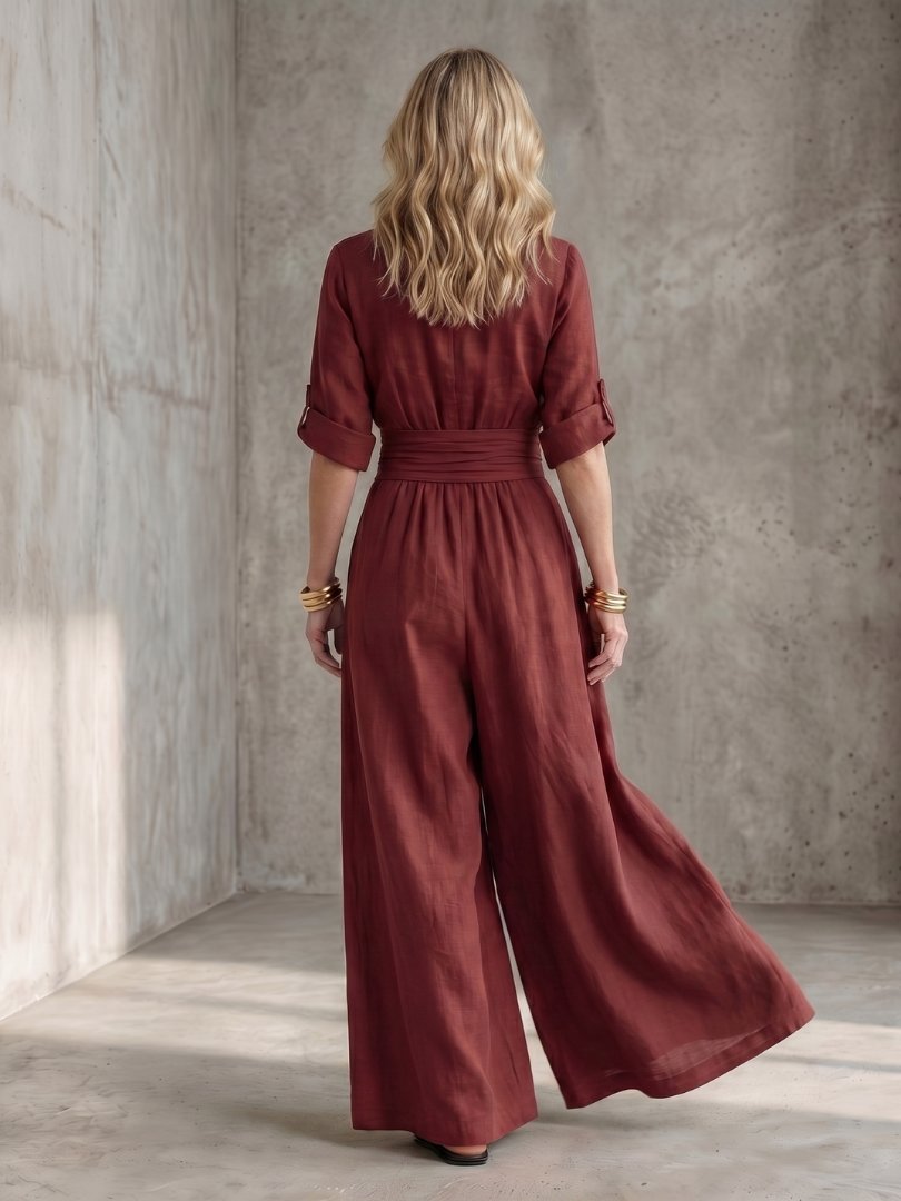Women's V-Neck Maxi Wrap Dress