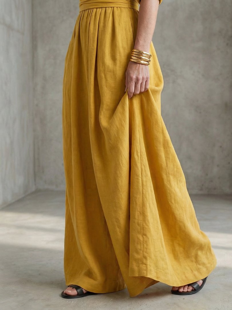 Women's V-Neck Maxi Wrap Dress