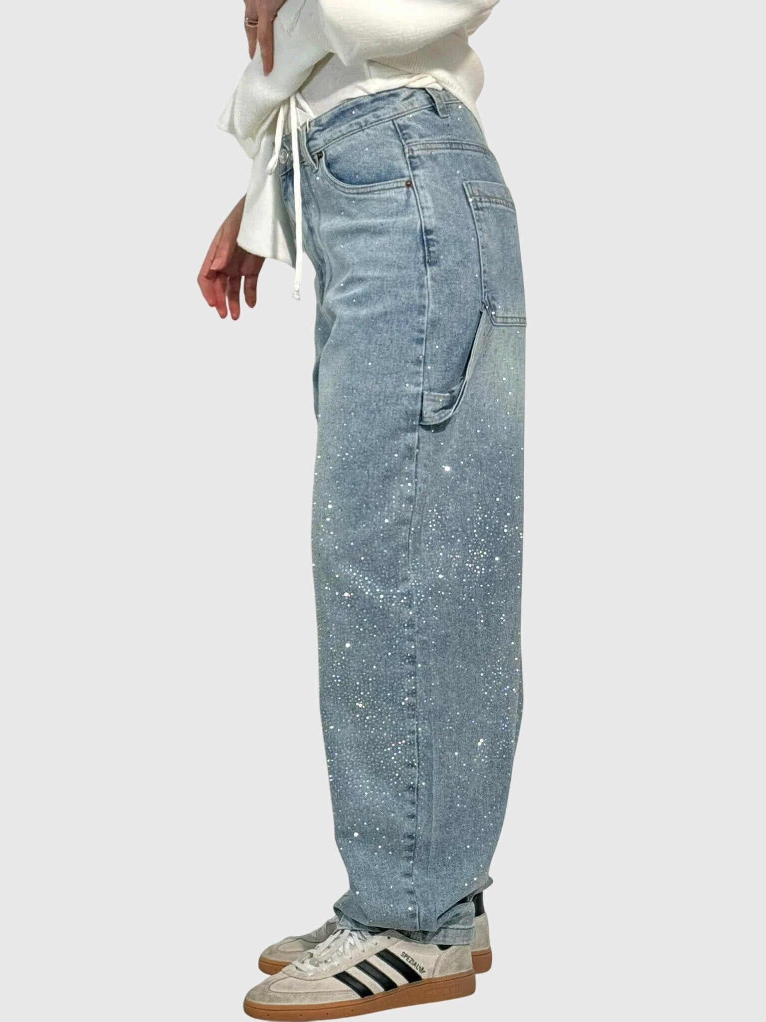 Women's Wide-Leg Cargo Jeans