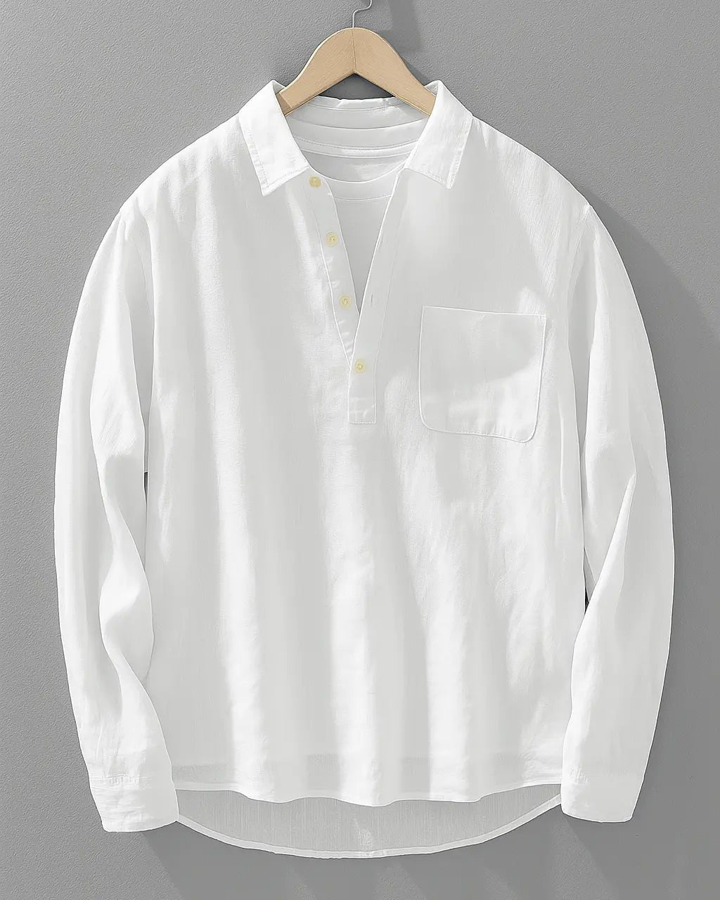 Men's Denim Shirt - White