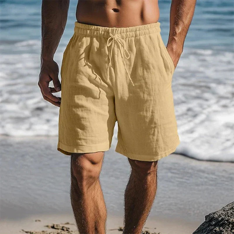 Casual Beach Swim Trunks - Khaki