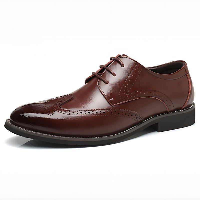 Men's Leather Wingtip Brogue Oxfords