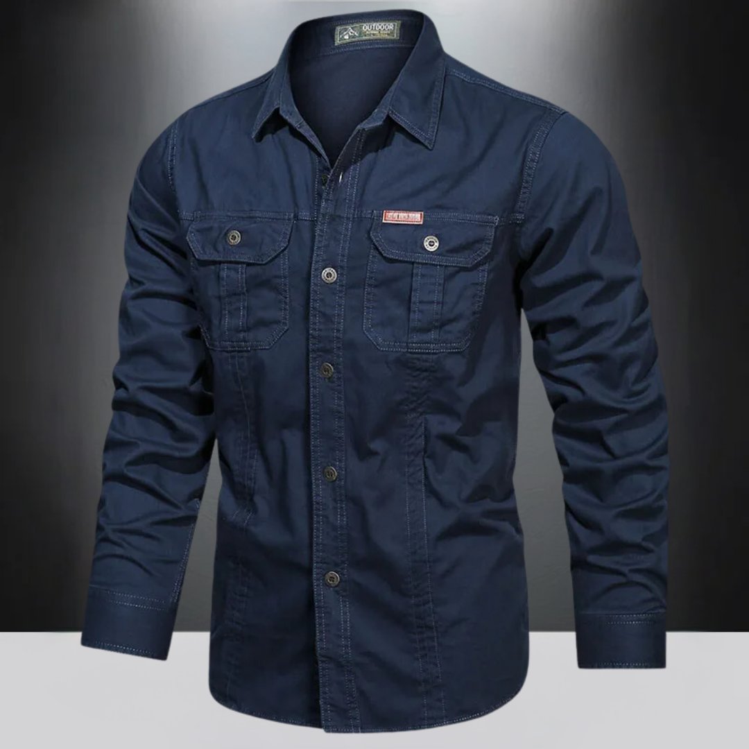 Men's Shirt Jacket - Dark Blue