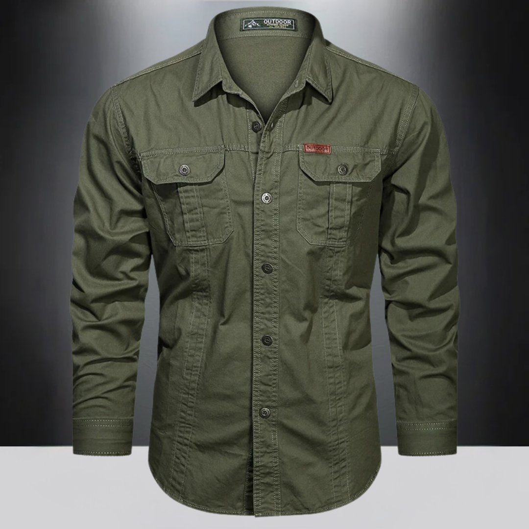 Men's Shirt Jacket - Army Green