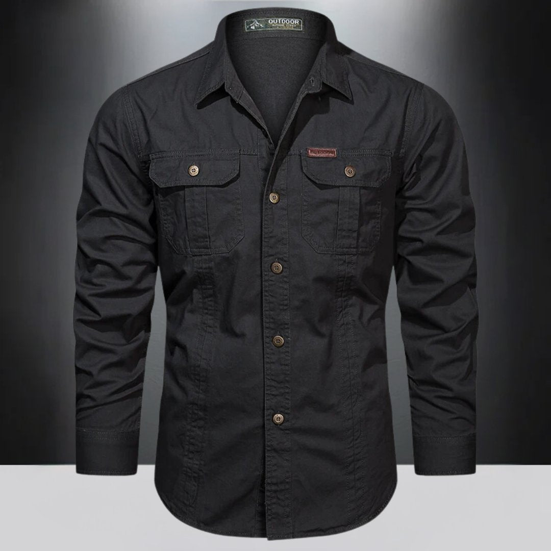 Men's Shirt Jacket - Black