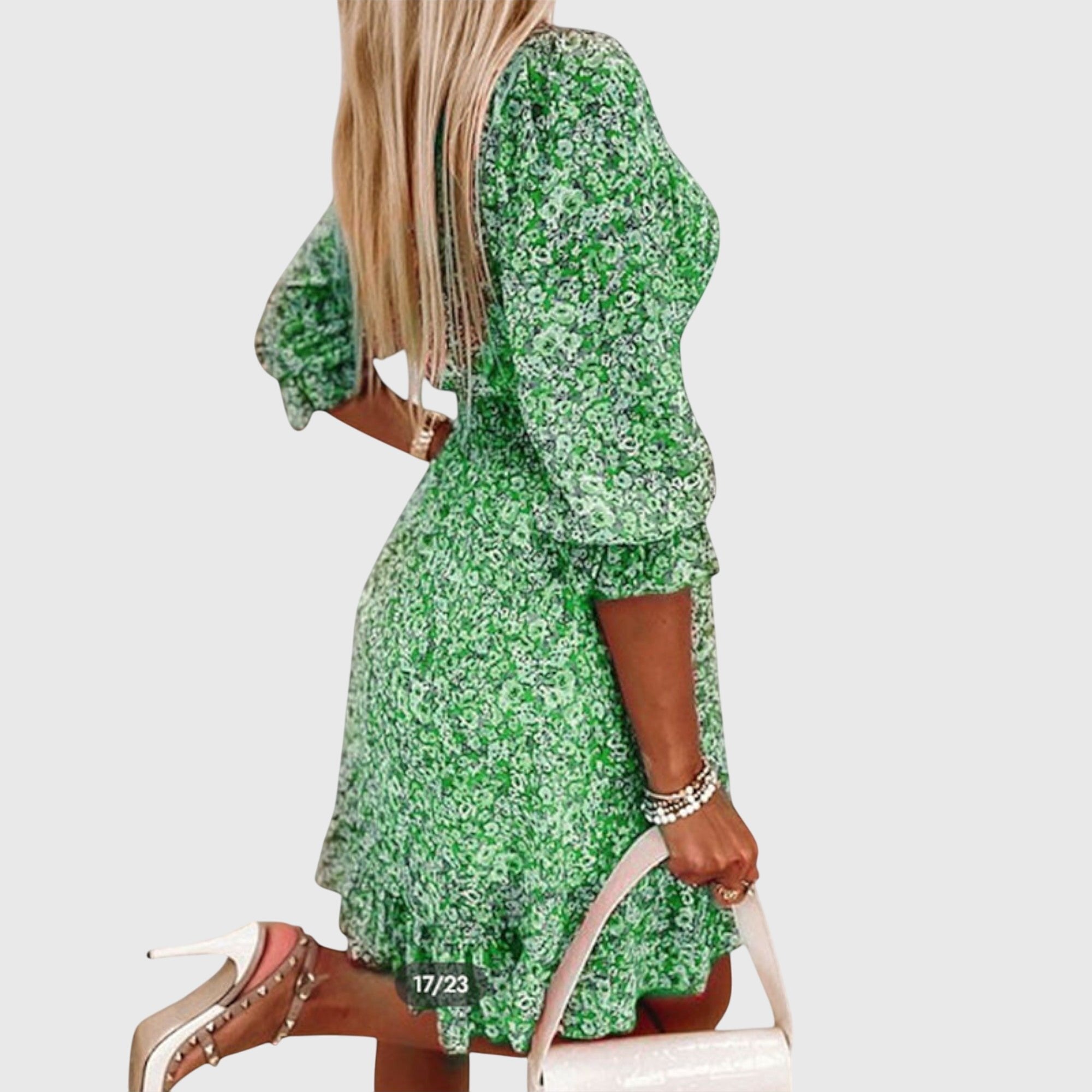 Women's Floral Mini Wrap Dress