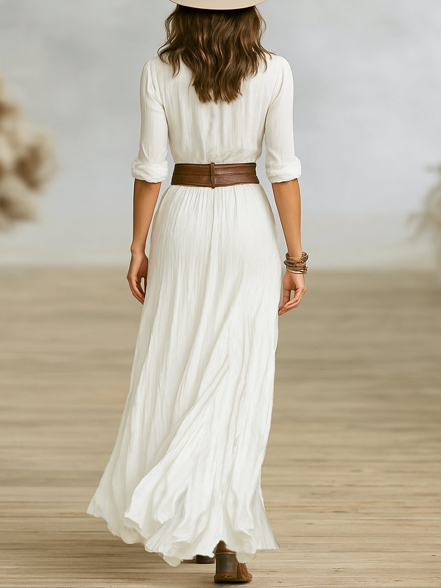 Women's Maxi Shirt Dress