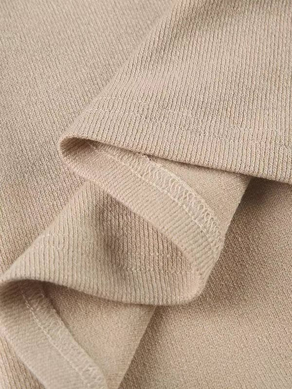 Women's Mini Knit V-Neck Dress