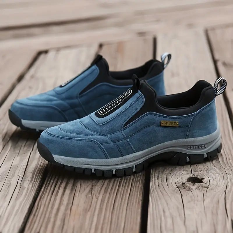 Men's Slip-On Hiking Shoes - Blue