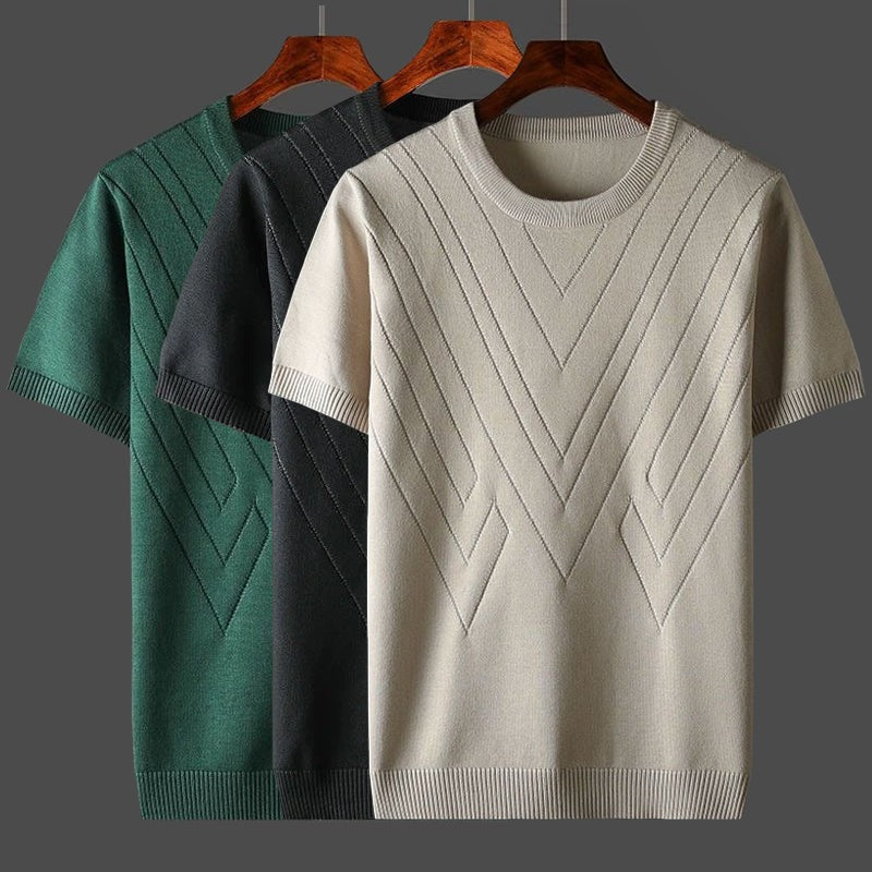 Short Sleeve Knit Sweater
