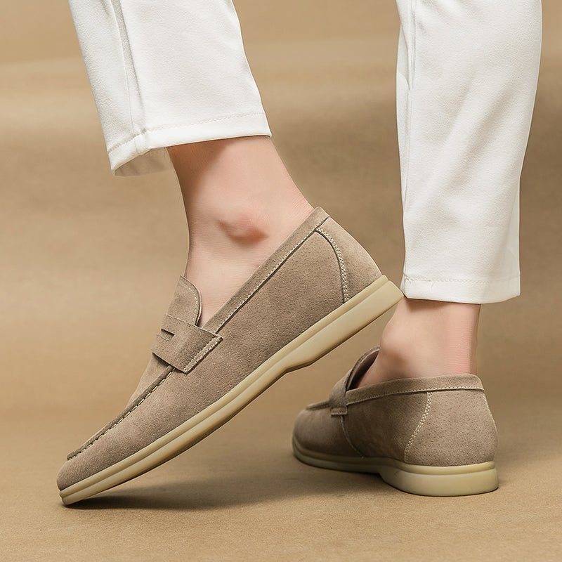 Men's Suede Slip-On Penny Loafers