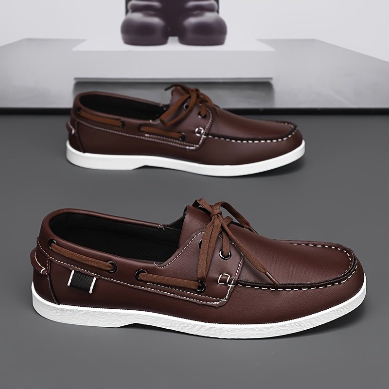 Men's Leather Boat Shoes