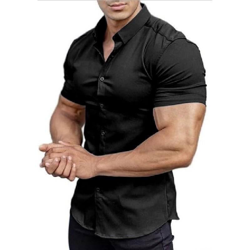 Men's Slim Shirt - Black