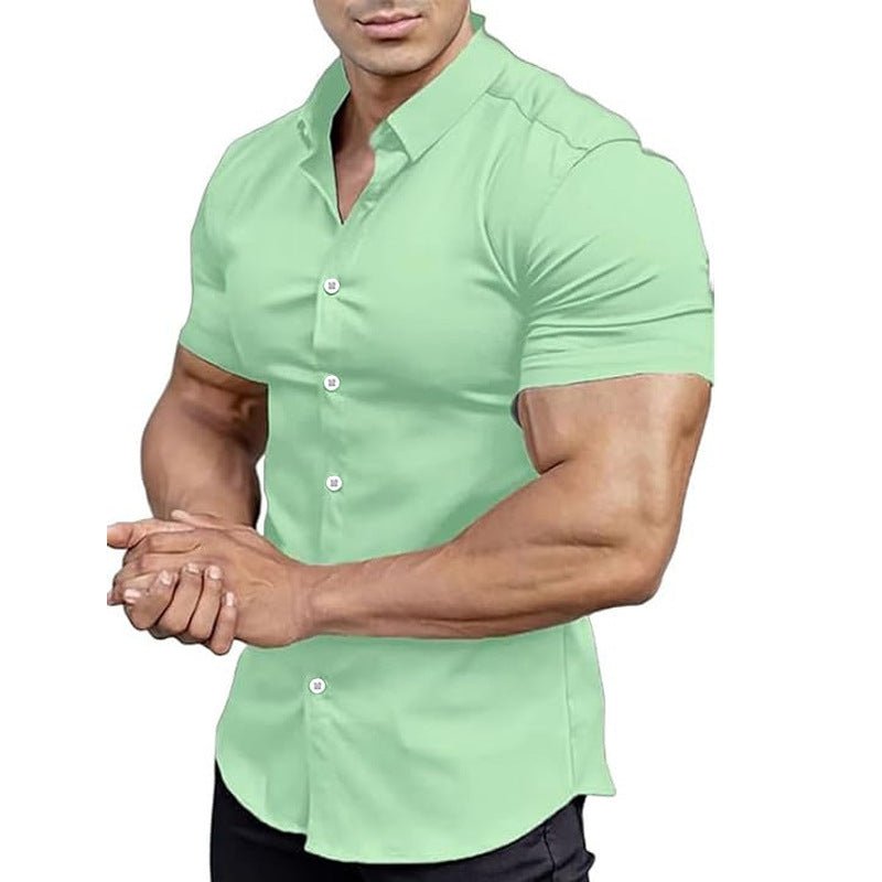 Men's Slim Shirt - Mint Green