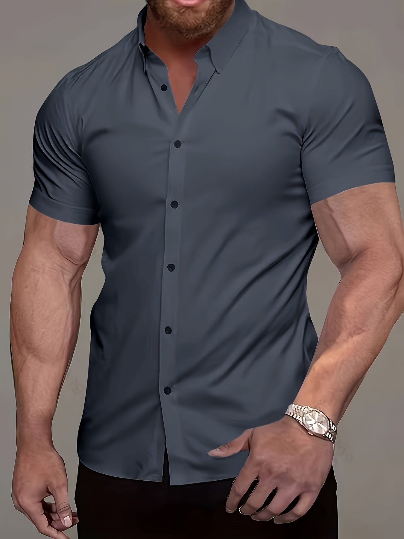 Men's Slim Shirt - Grey