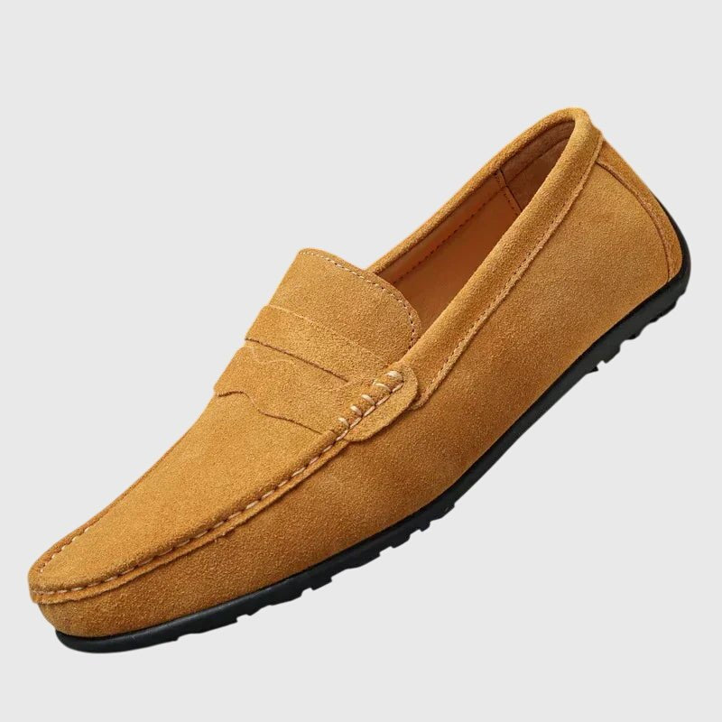 Men's Suede Penny Loafers