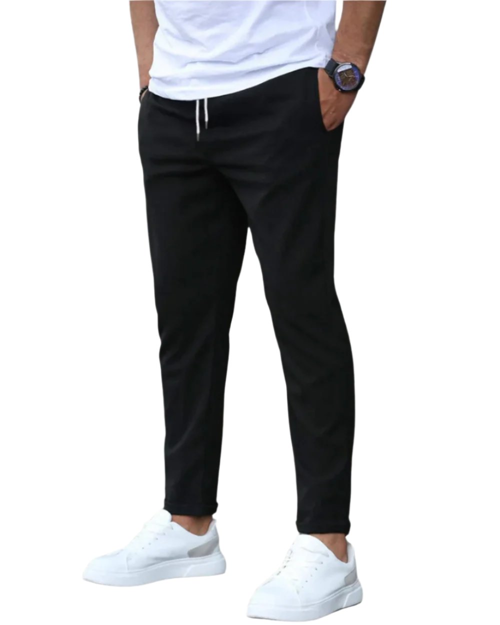 Men's Tapered Knit Joggers - Black