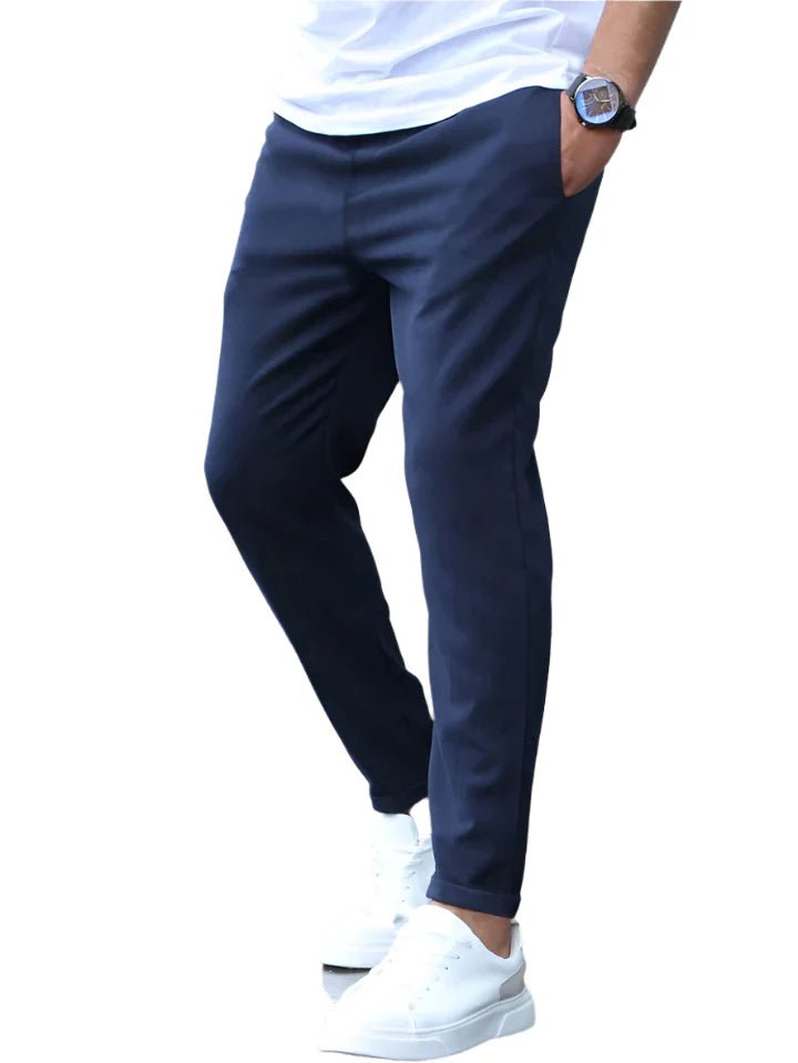Men's Tapered Knit Joggers - Navy Blue