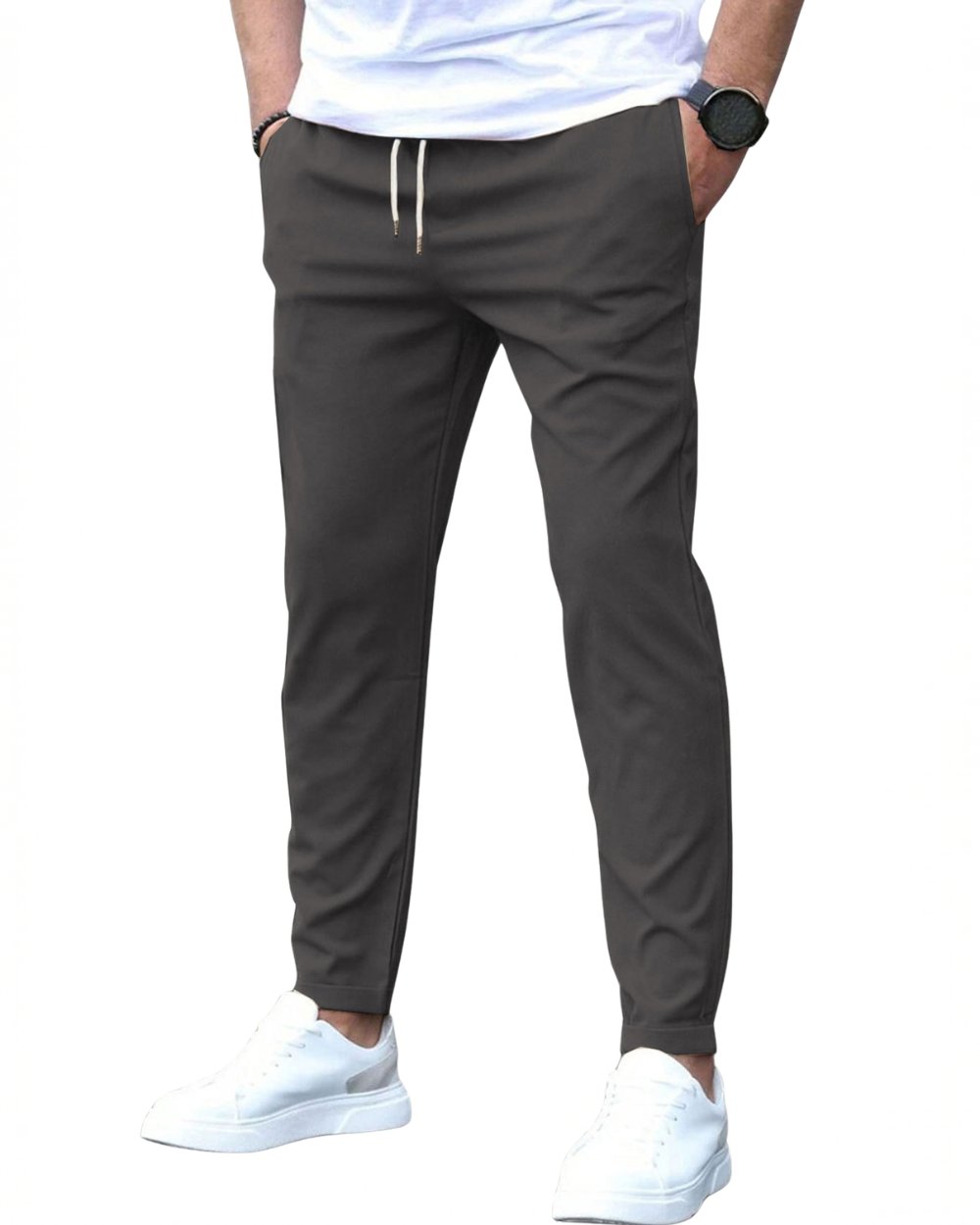 Men's Tapered Knit Joggers - Dark Grey