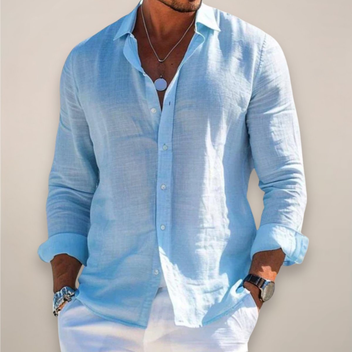 Men's Vacation Shirt - Blue