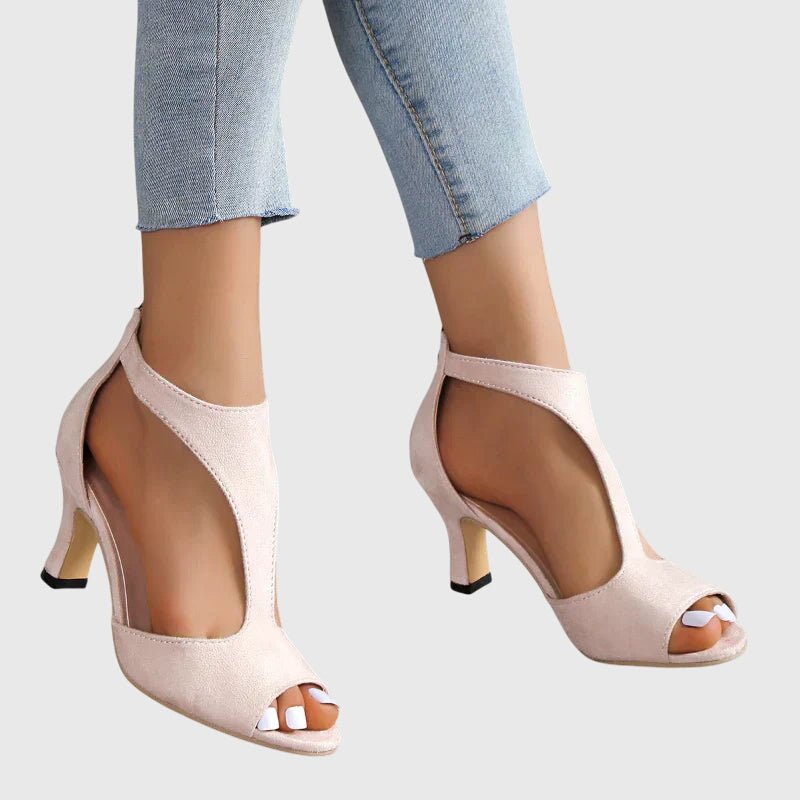 Women's Peep-Toe Heeled Sandals