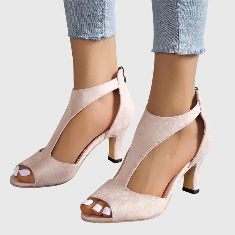 Women's Peep-Toe Heeled Sandals