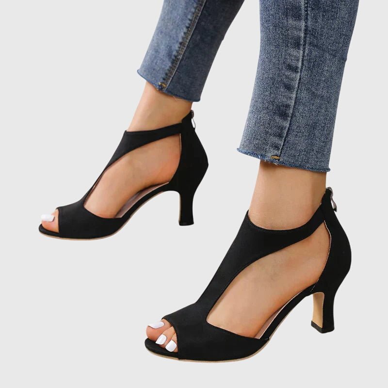 Women's Peep-Toe Heeled Sandals