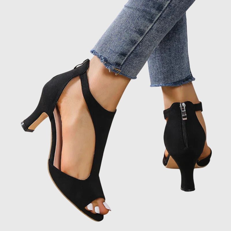 Women's Peep-Toe Heeled Sandals