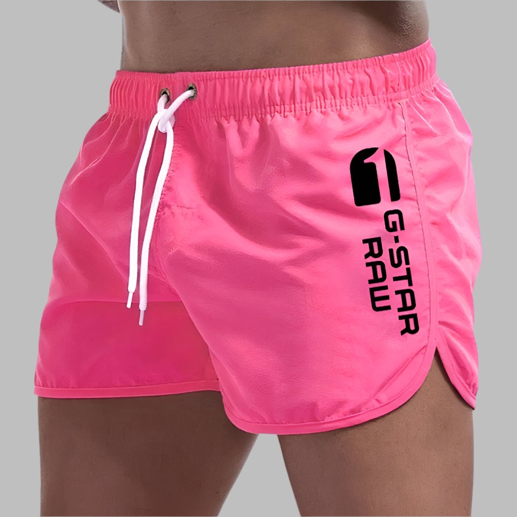Men's Slim Beach Swim Shorts - Pink