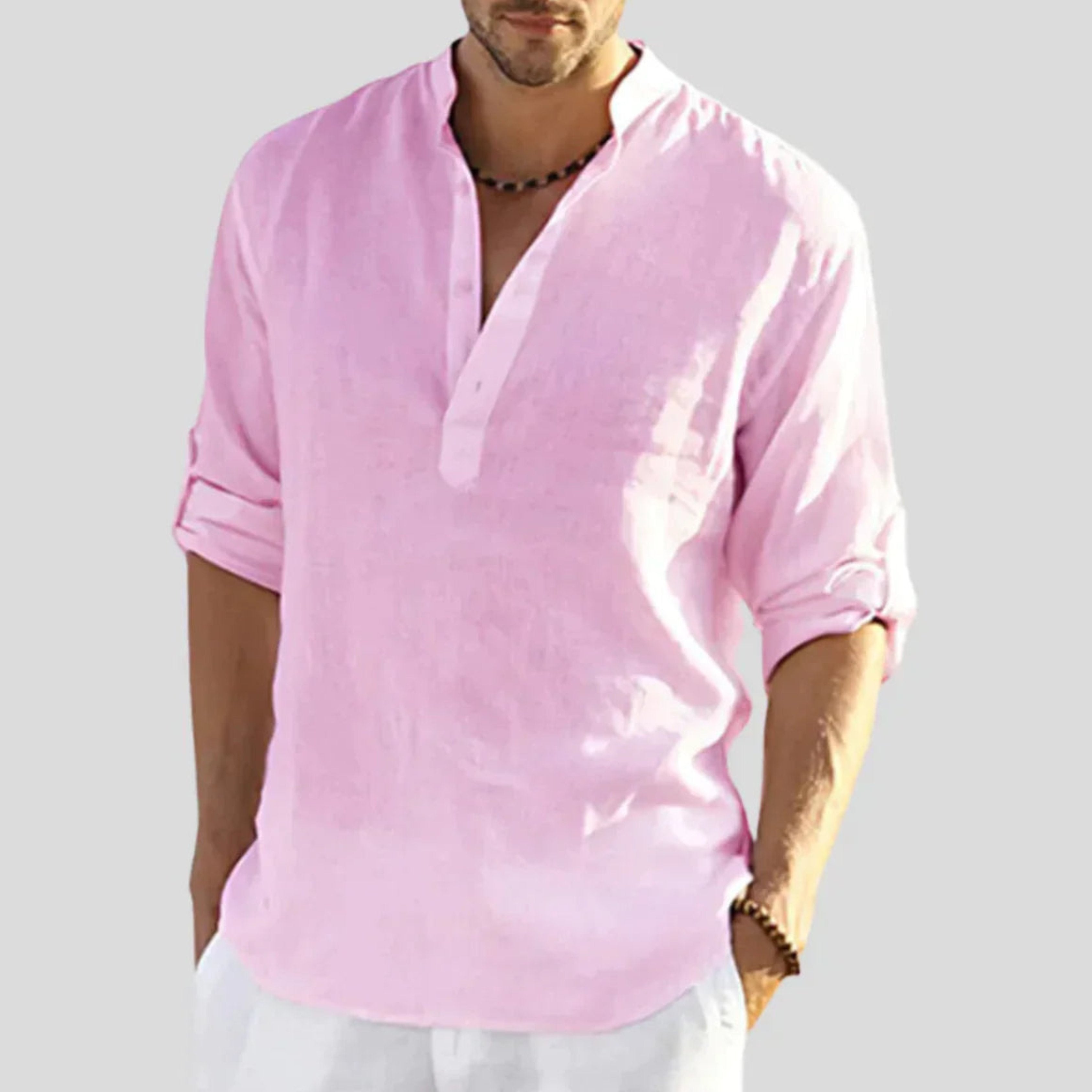 Men's Beach Shirt - Pink