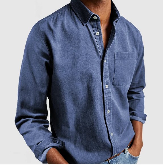 Men's Denim Shirt - Blue