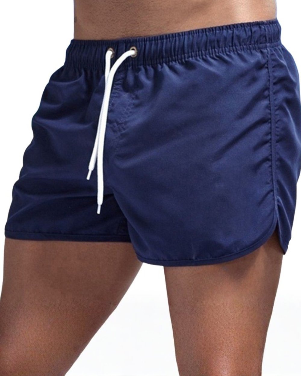Men's Slim Swim Trunks - Navy Blue