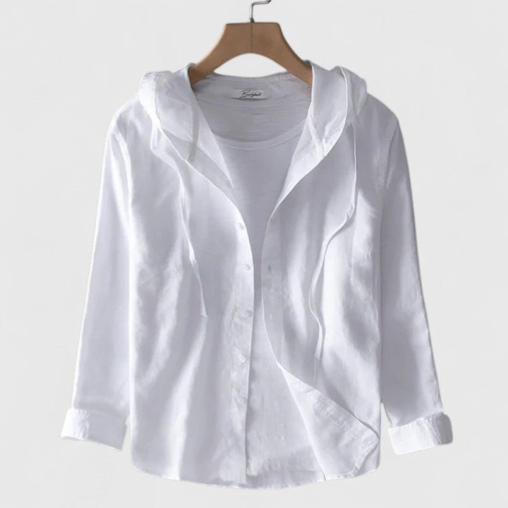 Men's Hooded Shirt - White