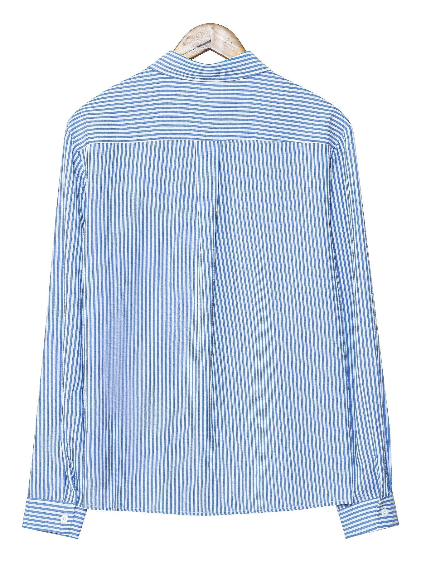 Men's Oversized Striped Seersucker Shirt