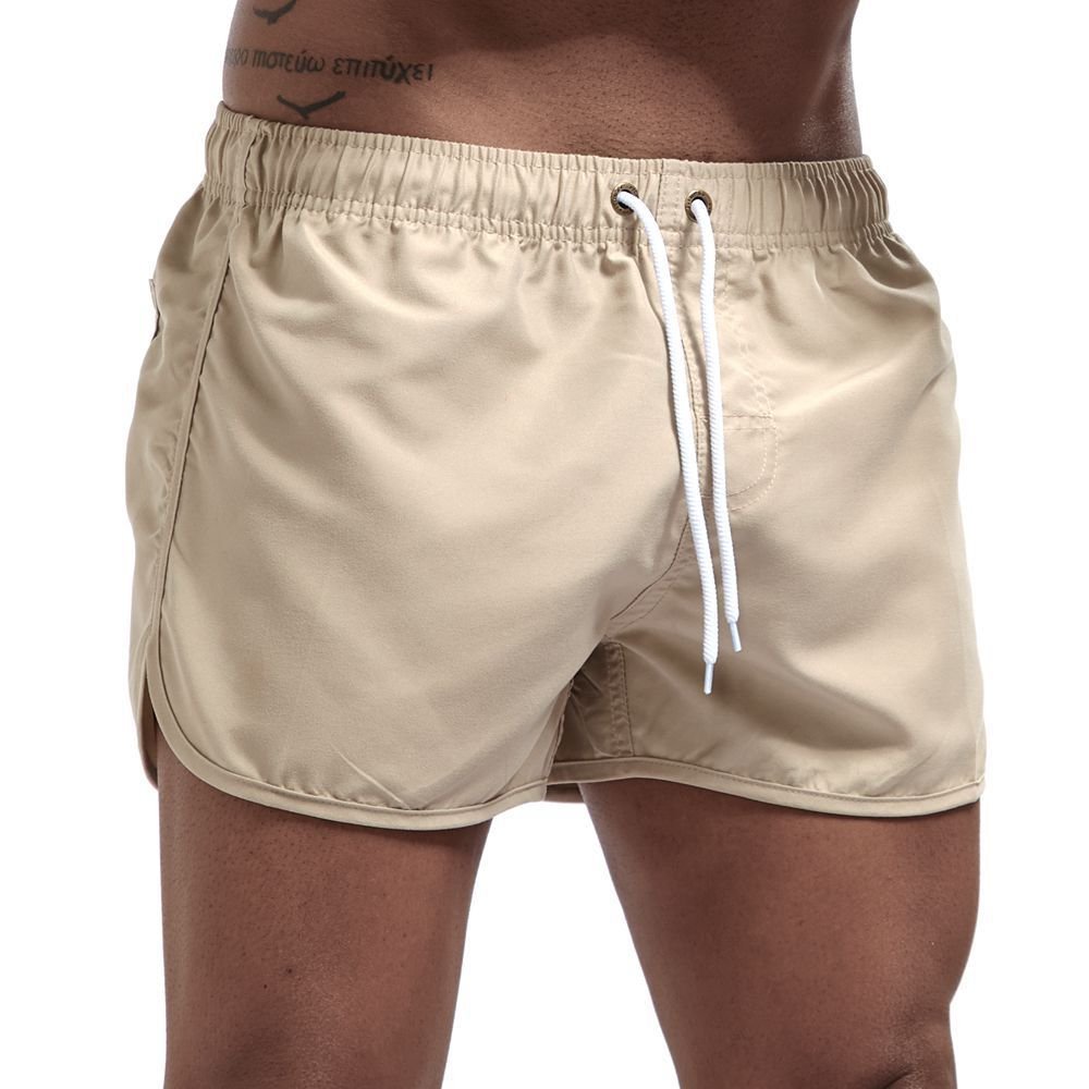 Men's Slim Board Shorts - Beige