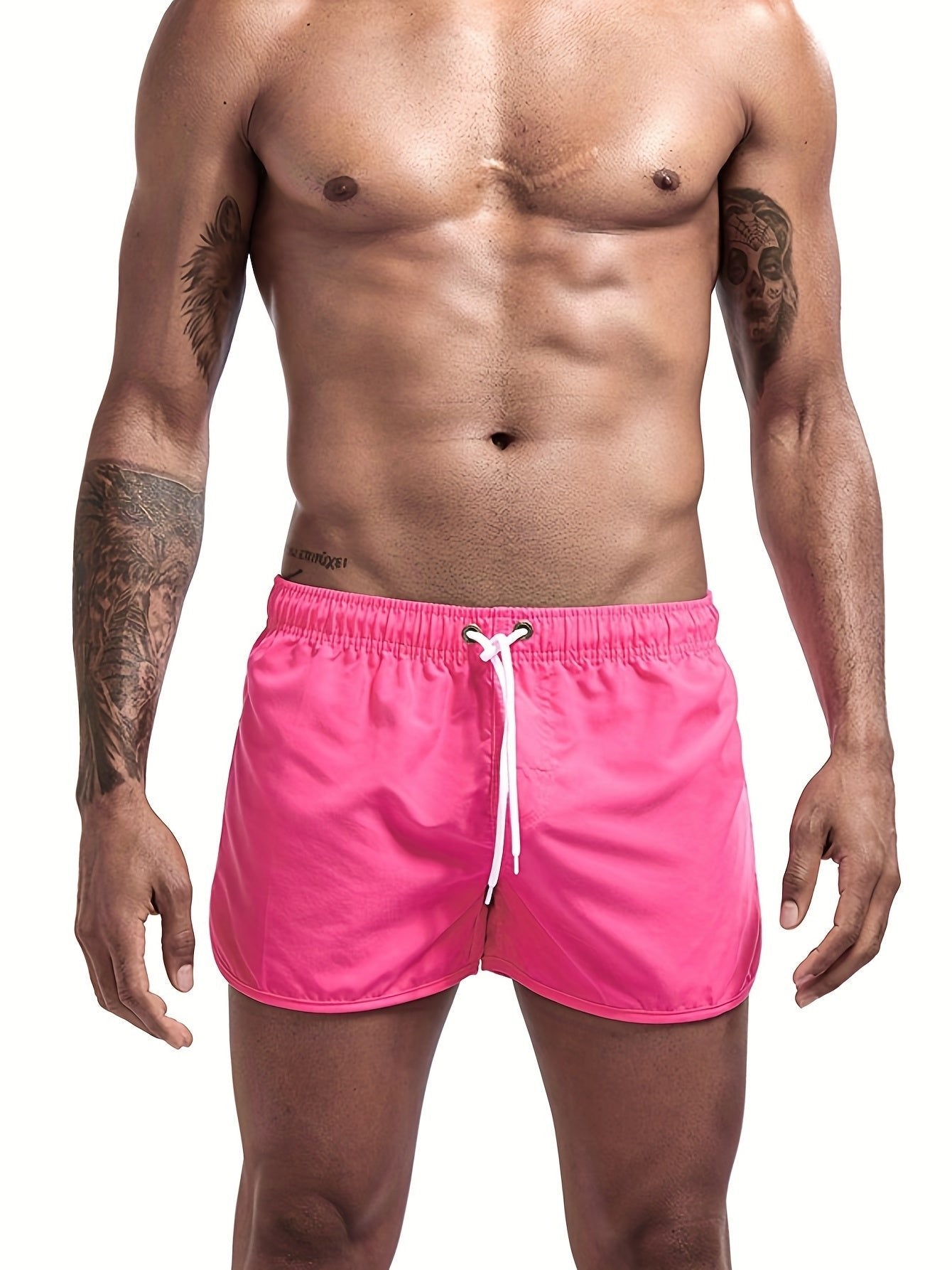 Men's Slim Board Shorts - Pink