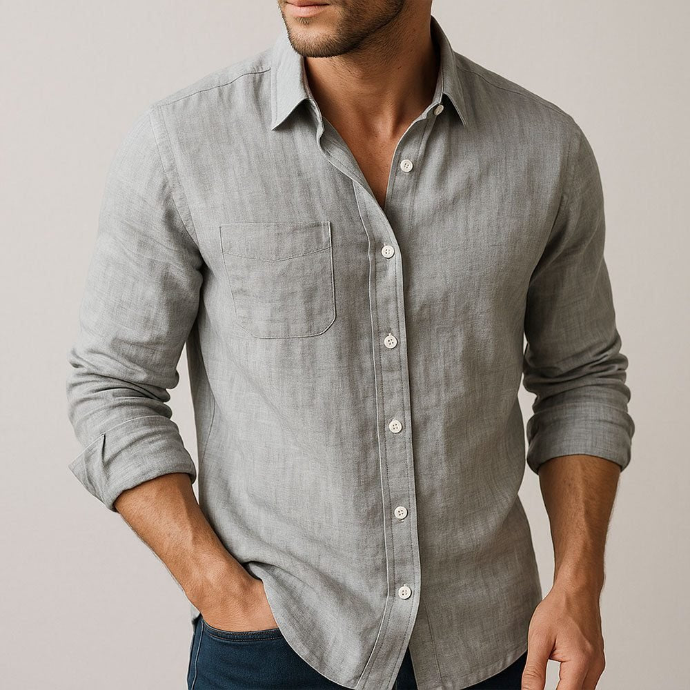 Men's Slim Shirt - Grey