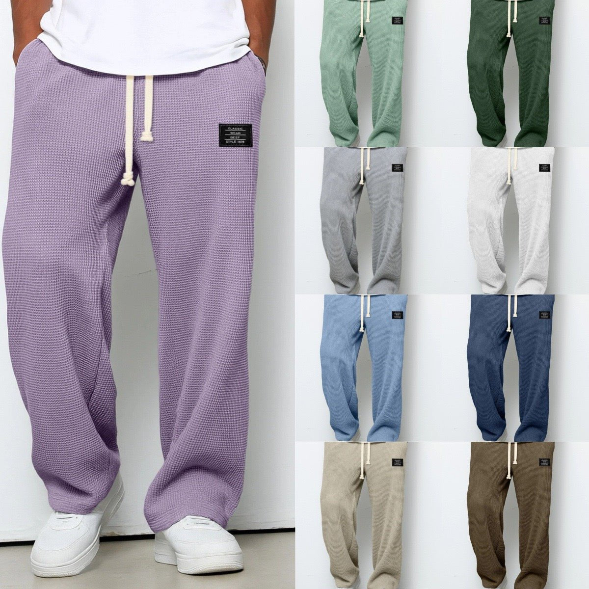 Men's Waffle-Knit Sweatpants