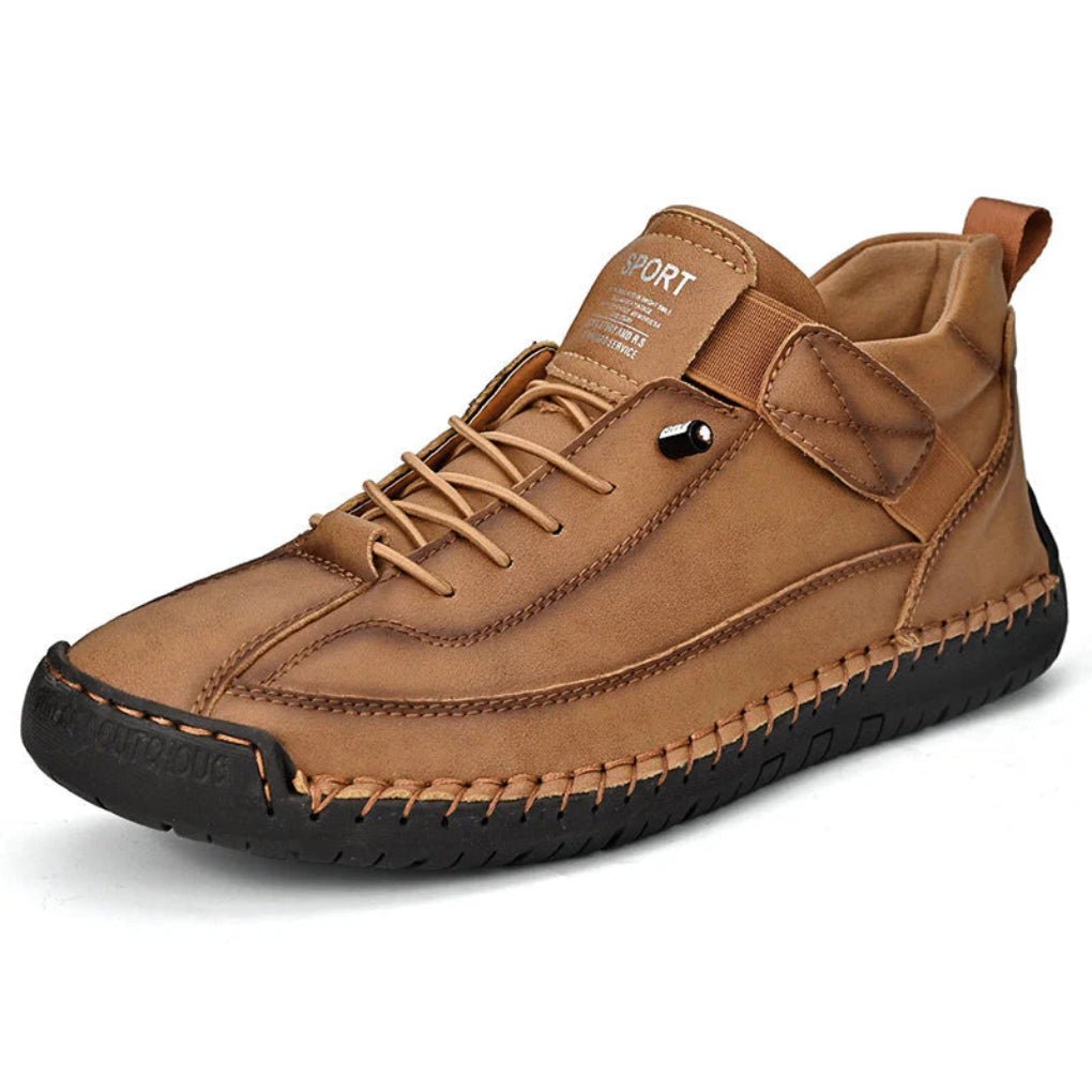 Men's Leather Sneakers - Dark Brown