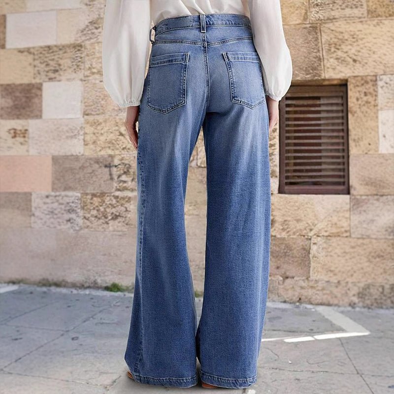 Women's High-Waisted Wide-Leg Jeans