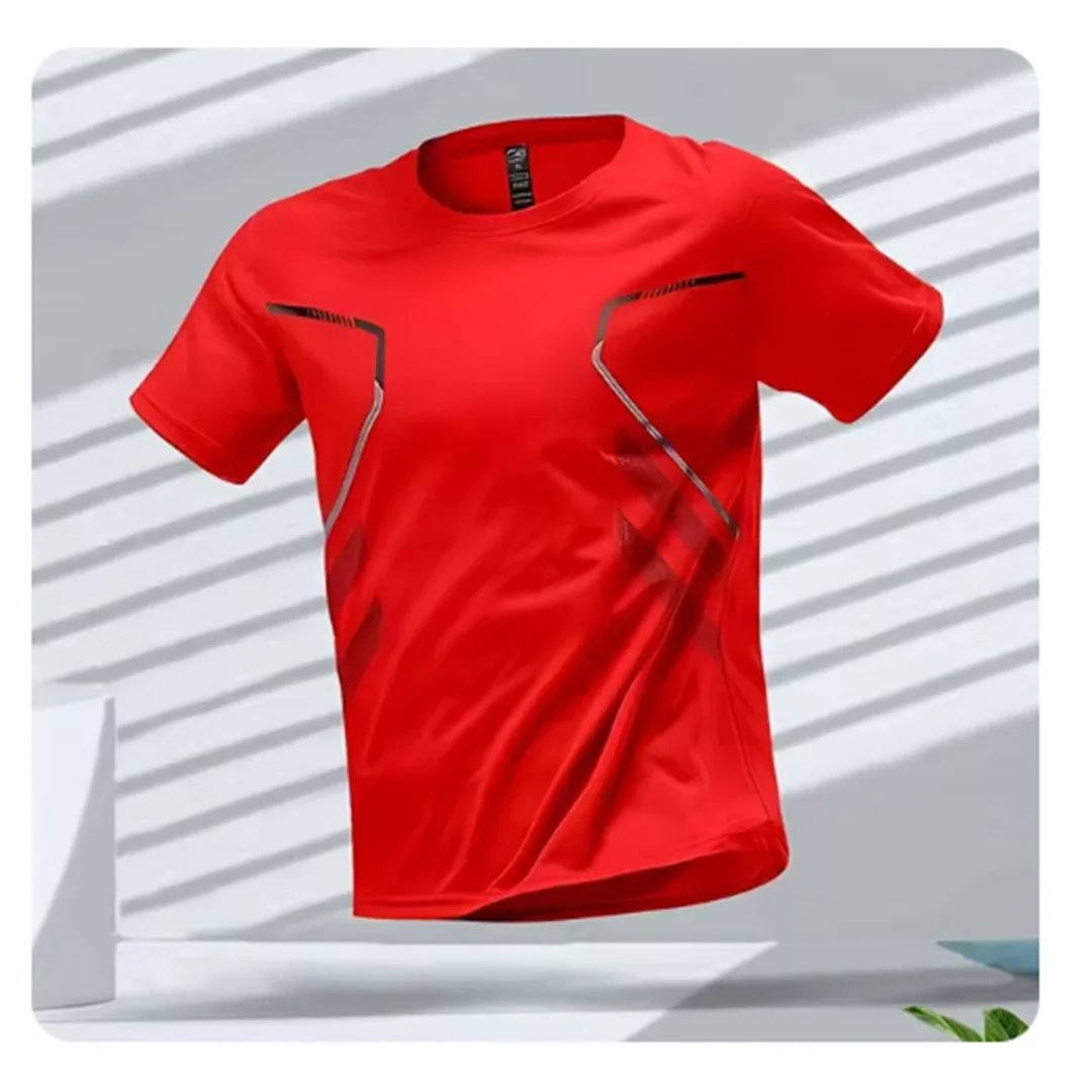 Men's Athletic Gym T-Shirt - Red